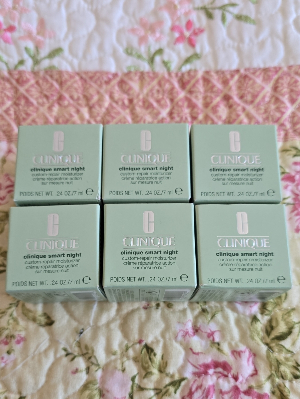 Clinique Smart Night Moisturizer Travel Size - Mint Green Set of 6